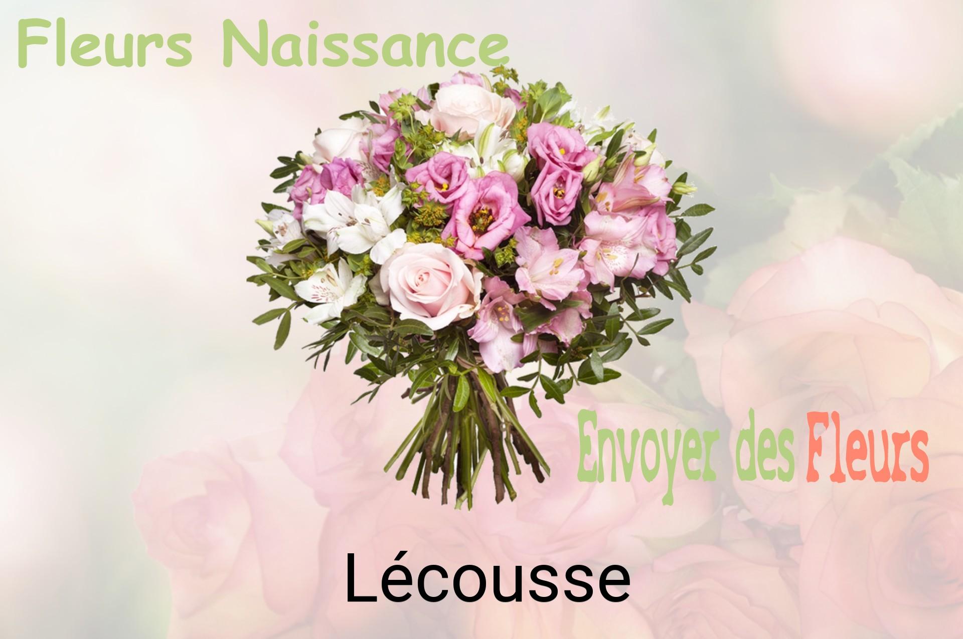 Bouquet de fleurs de naissance livré à Lécousse